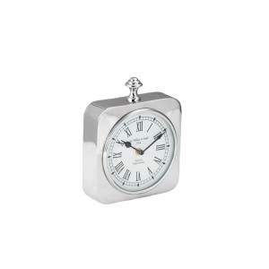 STEEL SQUARE TABLE CLOCK 4,5x18x22cm