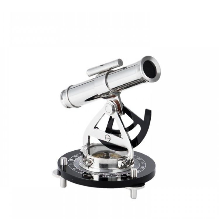 DECORATIVE THEODOLITE NICKEL BLACK 10x16x14cm