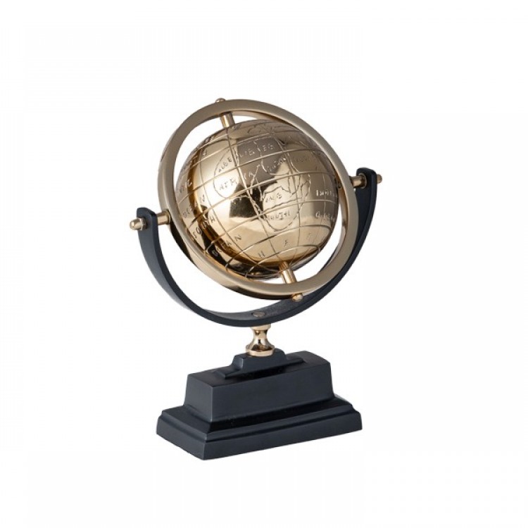 GLOBE BLACK CHAMPAGNE GOLD 10,5X17,5X22,5 CM
