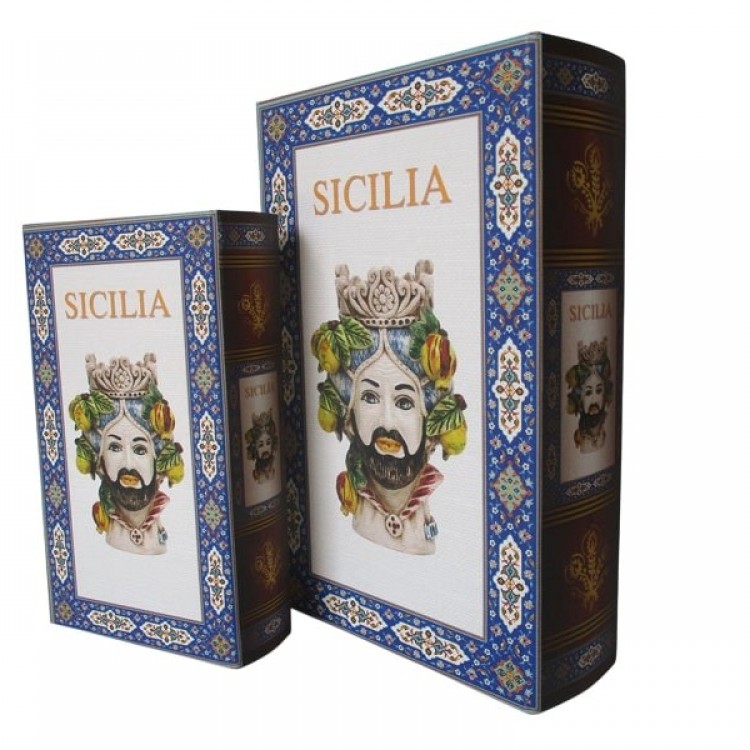 SICILIA MAN 2LI KITAP KUTU SETI 27X18, 21X13 CM