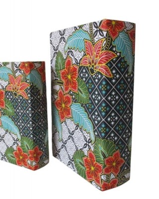 FLOWERS 2LI KITAP KUTU SETI 27X18, 21X13 CM