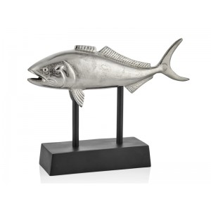 BALIK HEYKELİ - FISH BRUSHED CHROME 10X42X32cm BALIK HEYKELİ - FISH BRUSHED CHROME 10X42X32cm