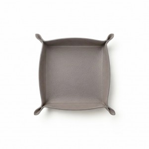 DERİ TABAK VİZON RENGİ 20x20cm