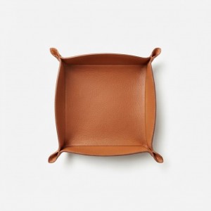 DERİ TABAK TERRACOTTA RENGİ 20x20cm