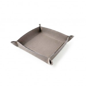 DERİ TABAK MOCCA RENGİ 20x20cm