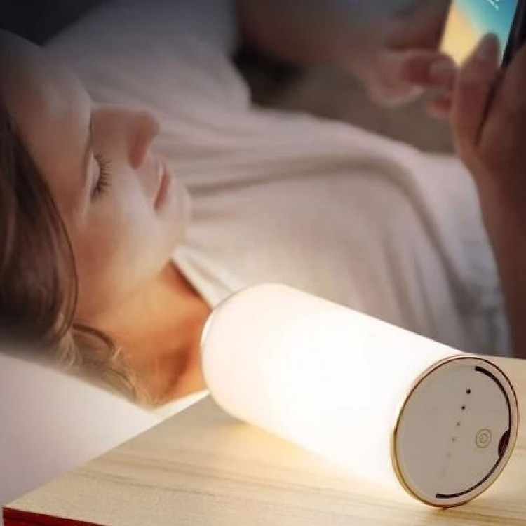 ŞARJ EDİLEBİLİR USB  DIMMABLE MASA LAMBASI  SİYAH KASA
