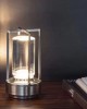ŞARJ EDİLEBİLİR GÜMÜŞ RENK MASA LAMBASI