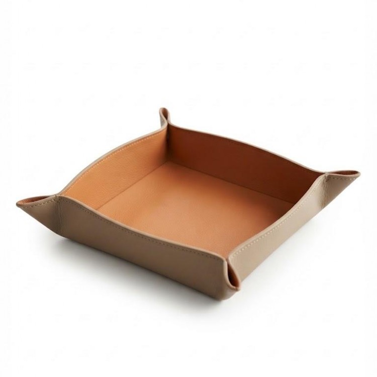 DERİ TABAK TAUPE TERRACOTTA 20x20cm