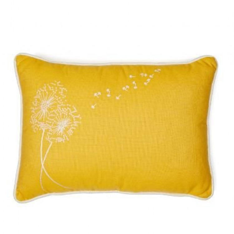 SUNBRELLA YELLOW DREAM LUMBAR NAKIŞLI YASTIK 35x35cm