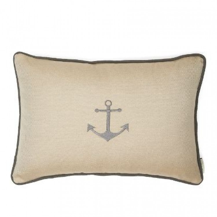 SUNBRELLA ANCHOR HEATHER LUMBAR NAKIŞLI YASTIK 35x35cm