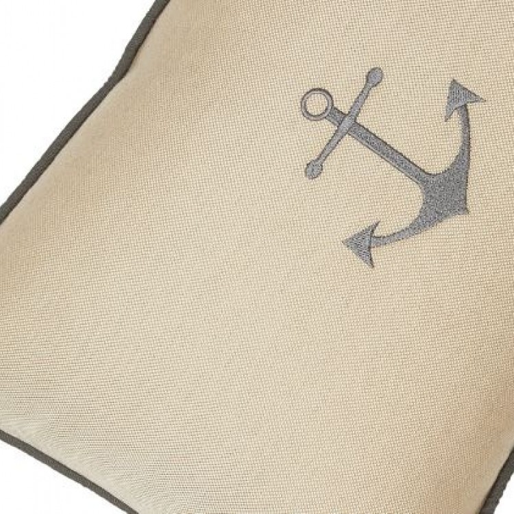 SUNBRELLA ANCHOR HEATHER LUMBAR NAKIŞLI YASTIK 35x35cm