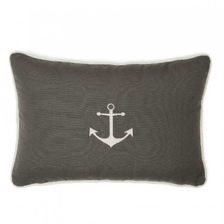 SUNBRELLA ANCHOR HEATHER LUMBAR NAKIŞLI YASTIK 35x35cm