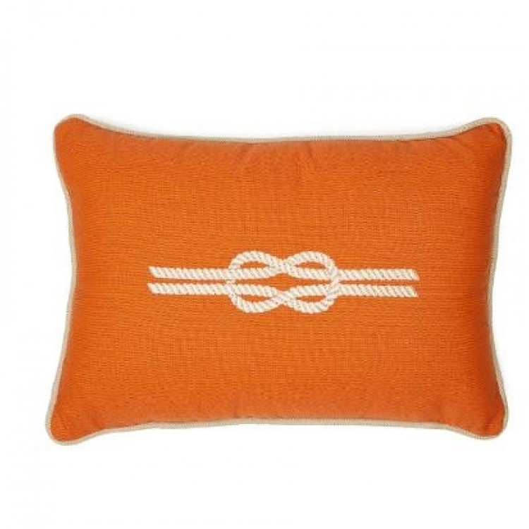 SUNBRELLA KNOT PUMPKIN LUMBAR NAKIŞLI YASTIK 35x35cm