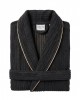 SİYAH RENK %100 PAMUK ERKEK BORNOZ L/XL BEDEN