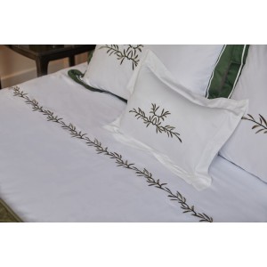 OLIVE BRANCH GREEN ÇİFT KİŞİLİK - DOUBLE NEVRESİM SETİ