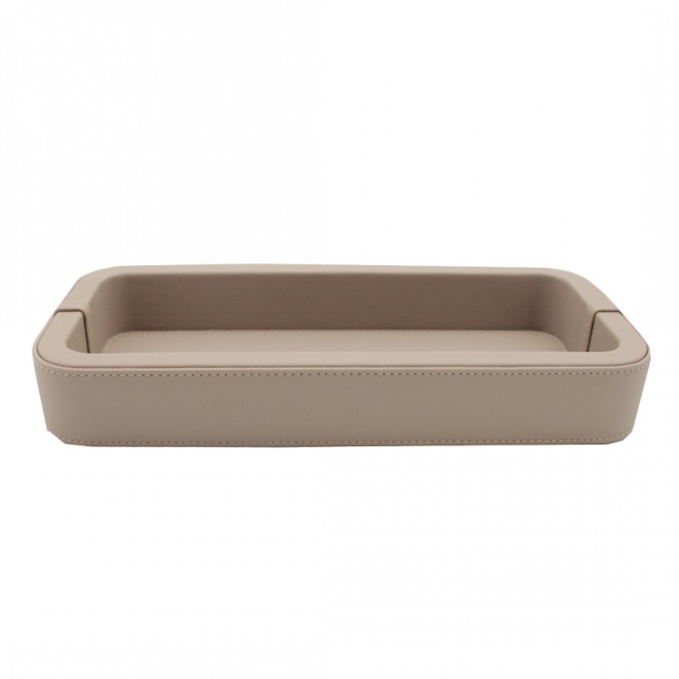 TAUPE OLYMPIA DERİ TEPSİ 13x30x4