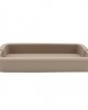 TAUPE OLYMPIA DERİ TEPSİ 13x30x4