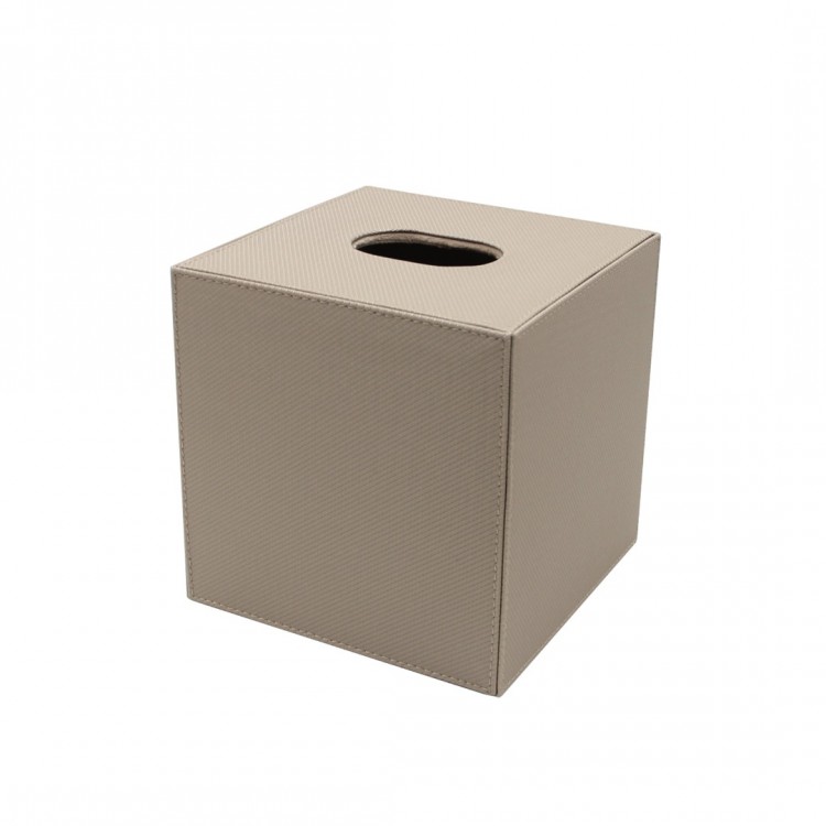 TAUPE DIAMANTE KÜP MENDİL SELPAK KUTUSU 15x15x15cm