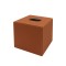 DERİ KÜP MENDİL KUTUSU TERRACOTTA RENK