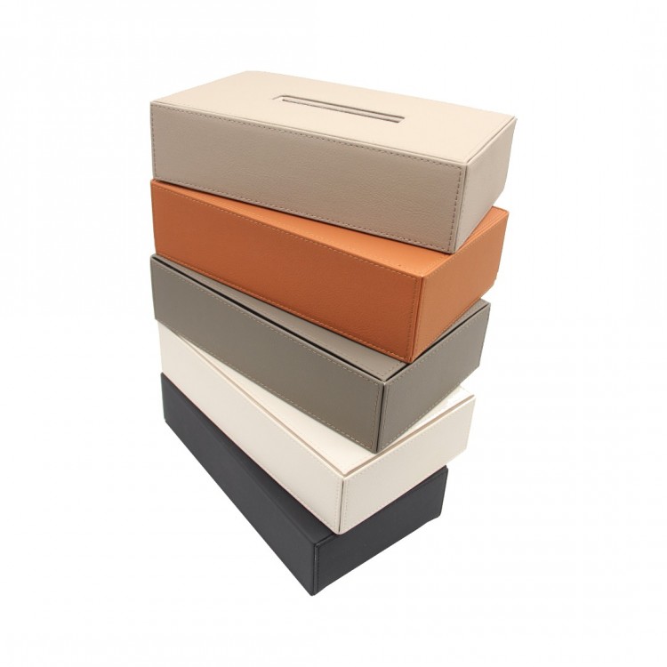 TERRACOTTA  DERİ MENDİL KUTUSU