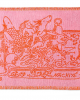 NACKIYÈ ÖZEL TASARIM DESENLİ PLAJ HAVLUSU 90x150cm CANDY ORANGE