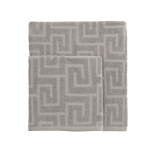 500GSM GREEK DESENLİ COOL SAGE RENK HAVLU 50x90cm