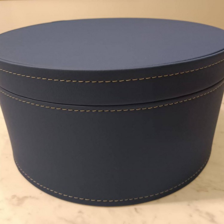 VINTAGE YUVARLAK KUTU MAVİ