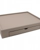 DERİ NESPRESSO TEPSİSİ TAUPE DERİ 45X35X8cm