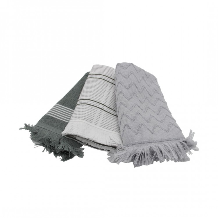 3LÜ MUTFAK  HAVLU SETİ %100 PAMUK 40x60cm