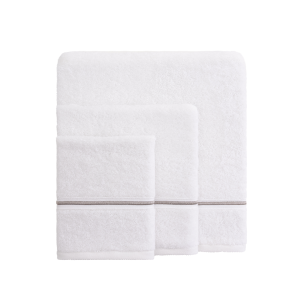 500GSM BEYAZ TEK SIRA BEJ PİKOLU PİKOLU HAVLU 30x50cm