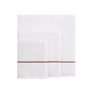 500GSM BEYAZ TEK SIRA BORDO PİKOLU PİKOLU HAVLU 30x50cm