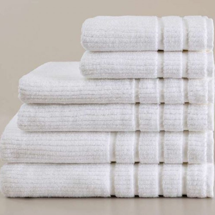 JAKARLI BEYAZ HAVLU 50x90 380 GSM