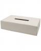 BEYAZ DIAMANTE SNOW DİKDÖRTGEN DERİ MENDİL SELPAK KUTUSU 26x15x9cm