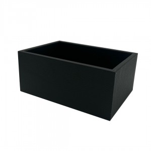 SİYAH SPRADLING DERİ HAVLULUK-DERİ KUTU 20x14x9cm