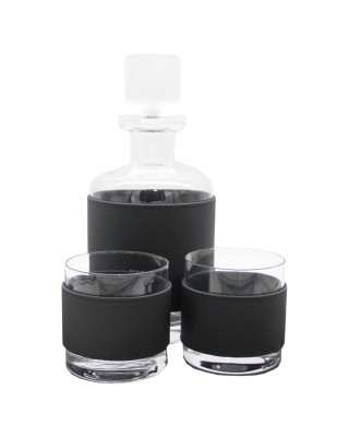 VİSKİ SETİ SİLİNDİR KARAF SPRADLING SCHWARZ DERİ 