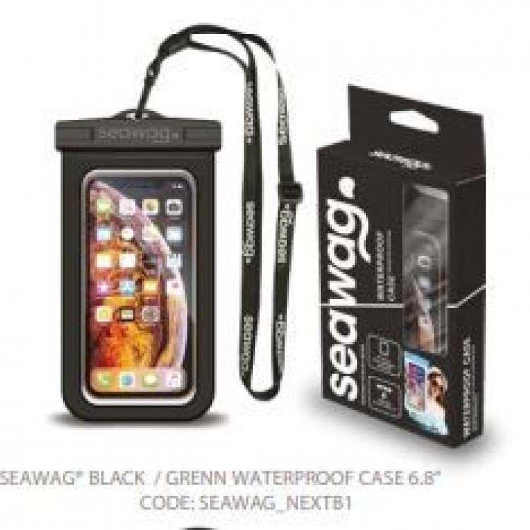 SEAWAG SU GEÇİRMEZ AKILLI TELEFON KILIFI - SİYAHA SİYAH
