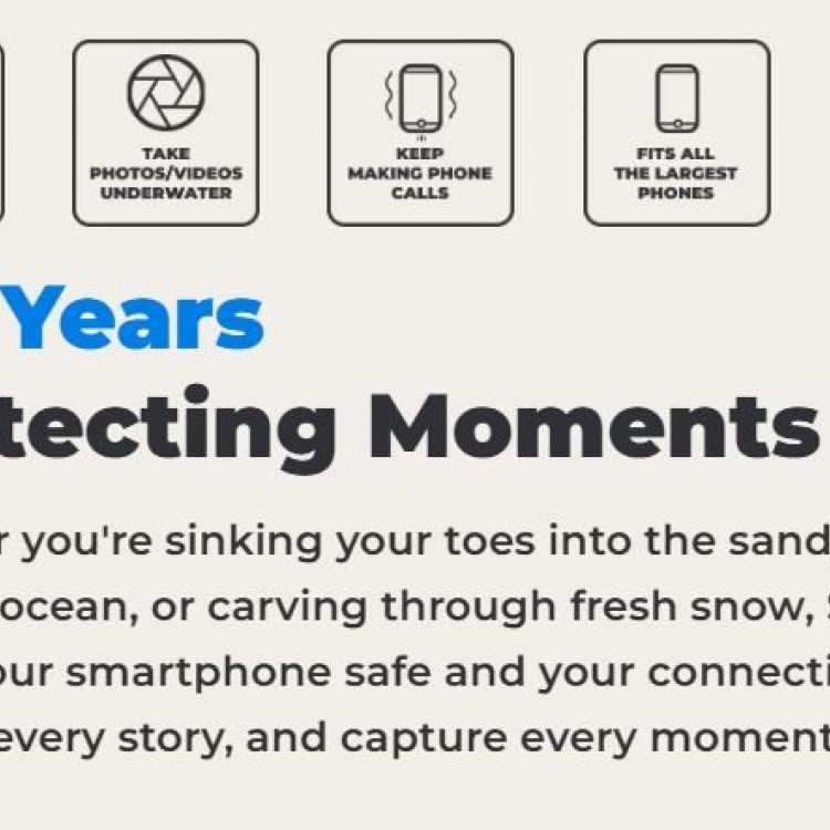 SEAWAG SU GEÇİRMEZ AKILLI TELEFON KILIFI - SİYAHA SİYAH