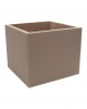 TAUPE DERİ  DEKORATİF KUTU 21x21x17h cm