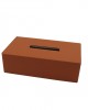TERRACOTTA  DERİ MENDİL KUTUSU