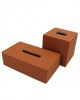 TERRACOTTA  DERİ MENDİL KUTUSU