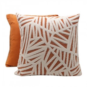 TURUNCU KADİFE KUMAŞ İÇ MEKAN DEKORATİF YASTIK