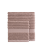 ZİKZAK JAKARLI SOFT TAUPE RENK HAVLU 480GSM 70x140cm