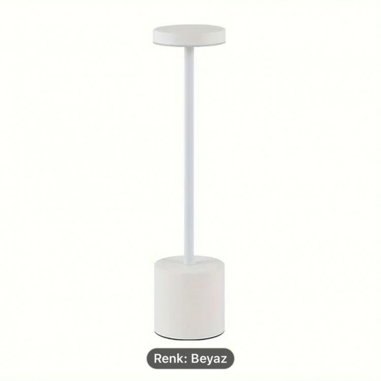 ŞARJ EDİLEBİLİR  MASA LAMBASI  BEYAZ