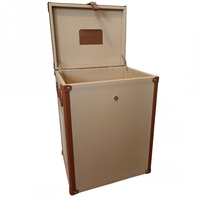 DERİ ÇAMAŞIR / OYUNCAK SEPETİ 45x35x60h cm