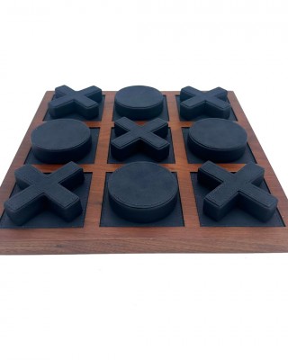 TIC TAC TOE - XOX LACİVERT OYUN DERİ