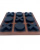 TIC TAC TOE - XOX LACİVERT OYUN DERİ