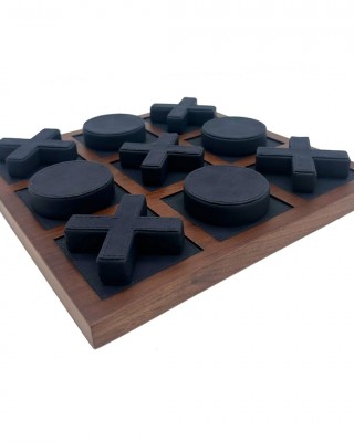 TIC TAC TOE - XOX LACİVERT OYUN DERİ