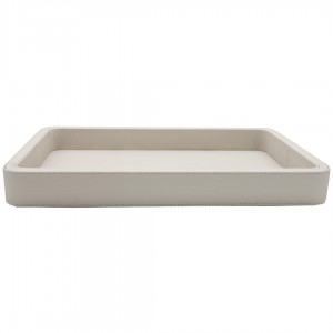 DIAMANTE SNOW BÜYÜK BOY DERİ TEPSİ 35*47*6