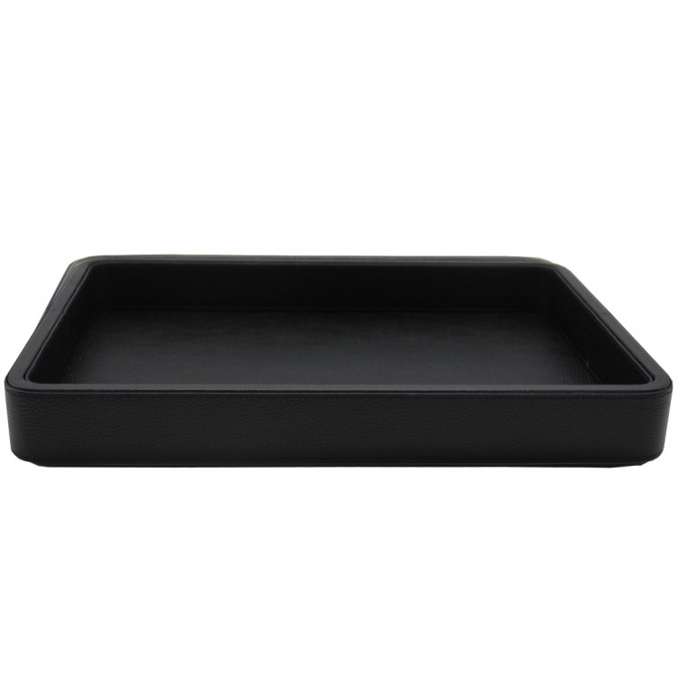 SİYAH OLYMPIA HAKİKİ DERİ BÜYÜK BOY TEPSİ 35x47x6