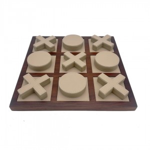 TIC TAC TOE - XOX OYUN TAUPE DERİ